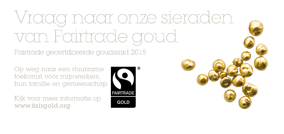 Op weg naar een duurzame toekomst... Vanaf heden is Matthijs Hanck een Fairtrade gecertificeerde goudsmid. Vraag naar de mogelijkheden